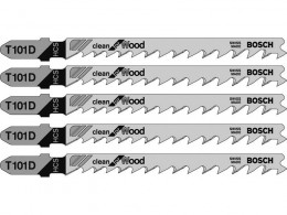 Bosch T101D Jigsaw Blades Clean Cutting 5 Blades - Multi-Buy Options £7.39